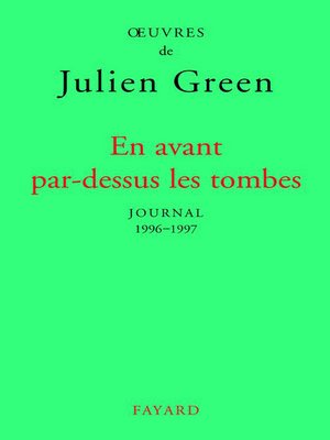 cover image of En avant par-dessus les tombes (Edition brochée)